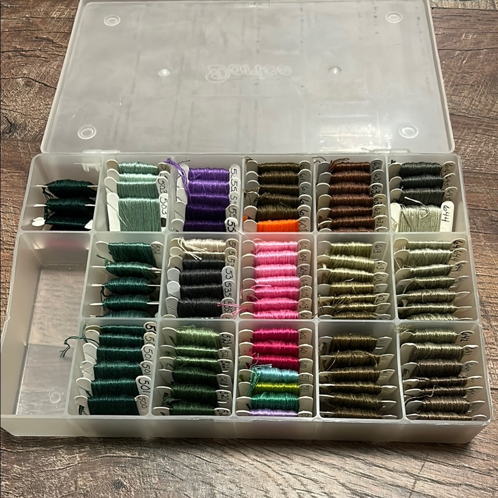 Thread Organizer with Multicolor Threads